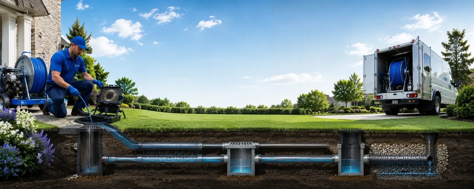 Outdoor drain cleaning information for Franklintown, PA